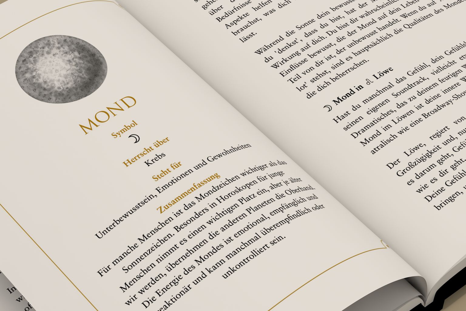 Ein personalisiertes Geburtshoroskop-Buch lesen